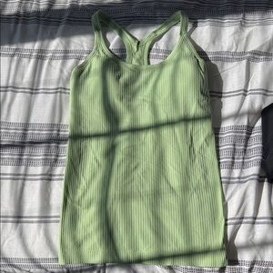 Lululemon Athletica Light Green Ribbed Tank Top